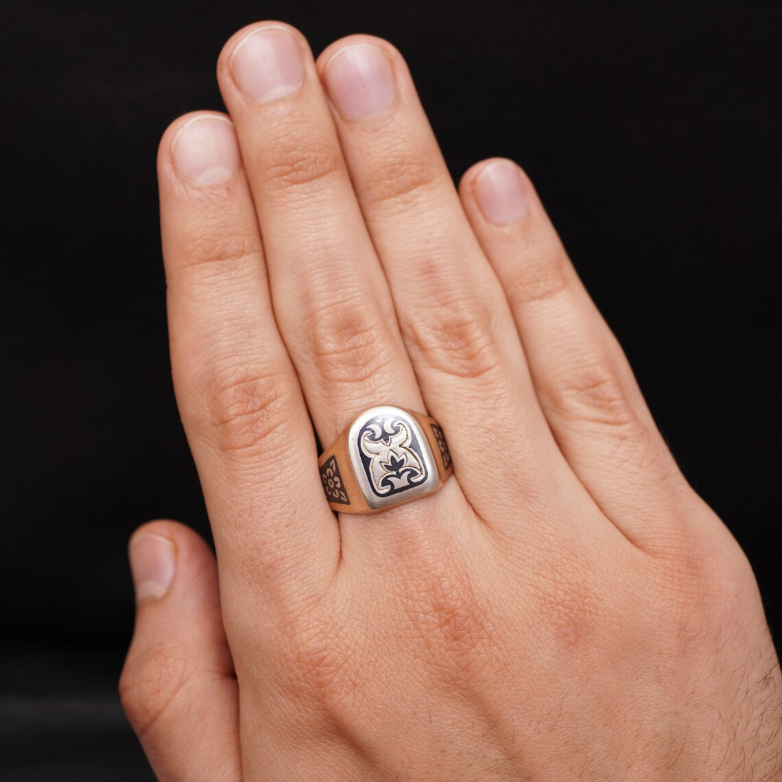 Vintage ring men ring for women Art deco ring Etsy