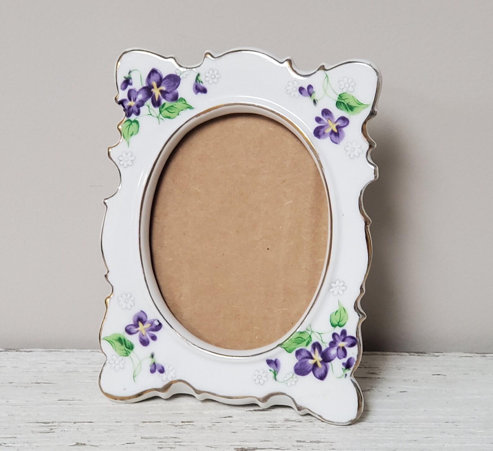 Vintage Ceramic Porcelain Picture Frame by ENESCO Square Frame Etsy