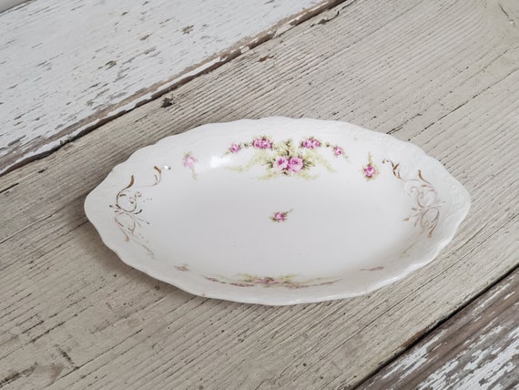 Vintage Oval Trinket Dish by Johnson Brother's En… - image 3