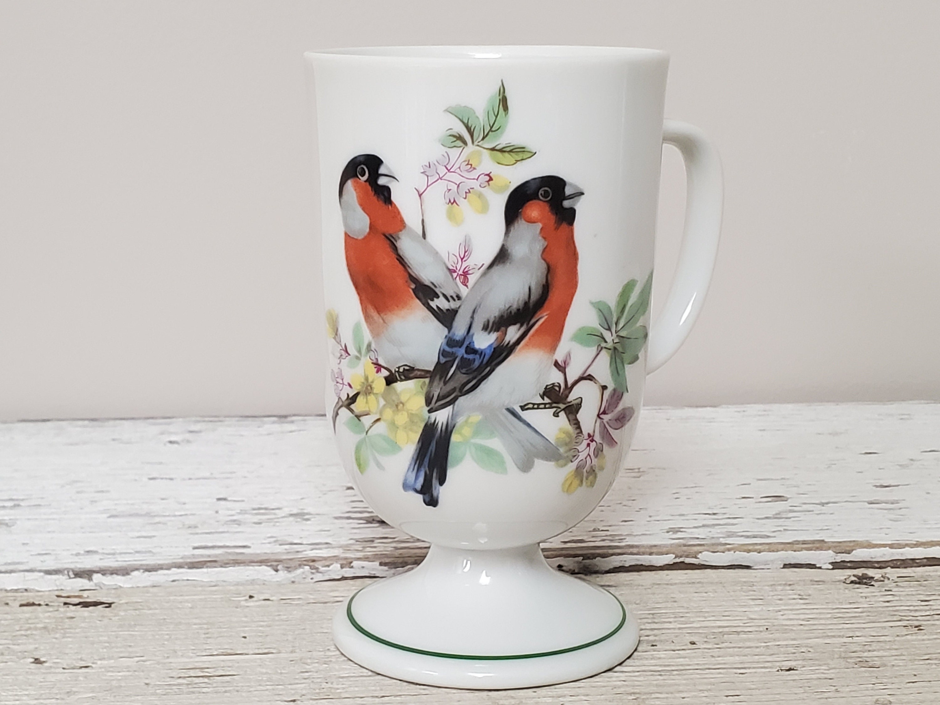 Vintage Footed Bird Mugs Set of 2 Coffee Hot Chocolate Etsy
