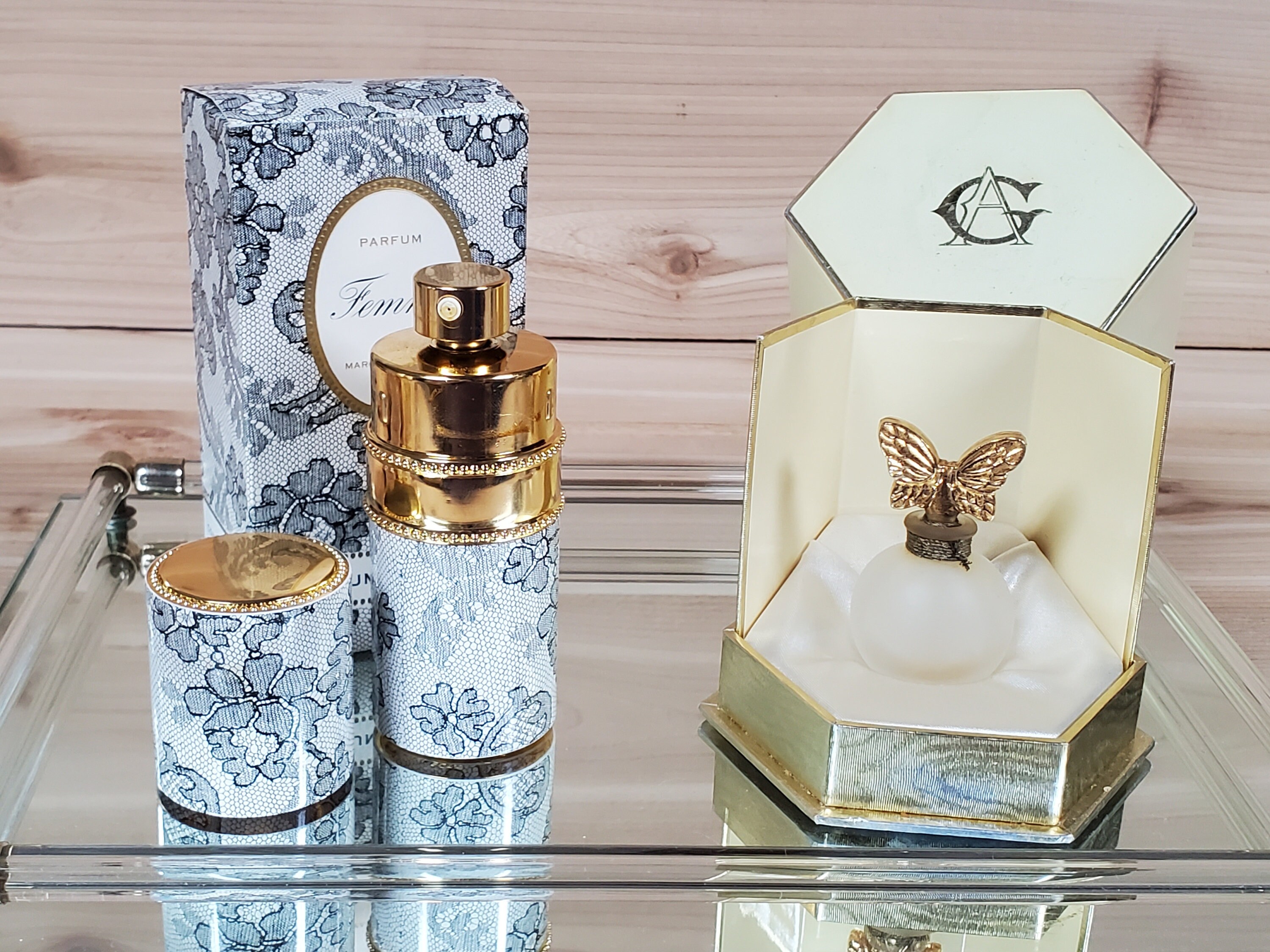 Vintage Perfume Bottles, Atomizers, Perfume Daubers or Dippers, Perfume Canister, Perfume