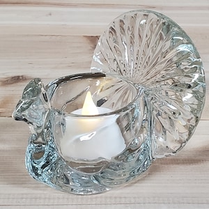 Vintage Tom Turkey Thanksgiving AVON Glass Candle Holder Whimsical Tealight/Votive Fall Holiday Table Centerpiece, Mantel, Shelf, Sideboard