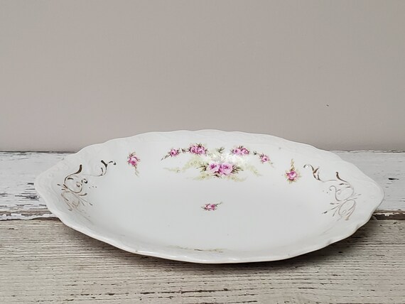 Vintage Oval Trinket Dish by Johnson Brother's En… - image 5