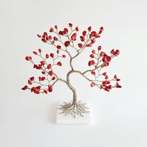 Coral Gemstone Tree