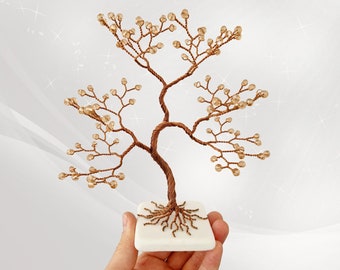 Crystal Beaded Trees, 7th Anniversary Gifts for Her, New Home Gifts