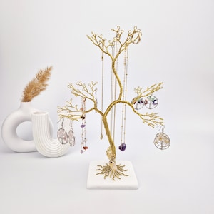 Schmuckständer Baum, Ohrring Halter, Halskette Aufbewahrung, Schmuck Organisator