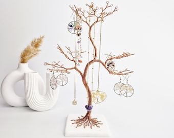 Copper Jewelry Tree, Bracelet Holder, Jewellery Stand, Birthday Gift for Wife
