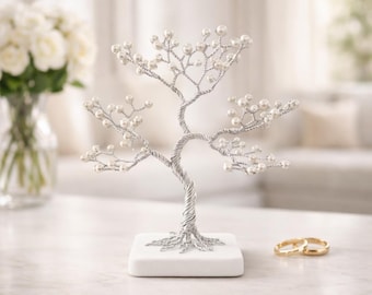 Aluminum Anniversary Tree, 10 Year Anniversary Gift for Wife or Husband