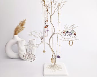 Jewelry Holder Tree, Bracelet Stand, Earring Organizer, Ring Holder