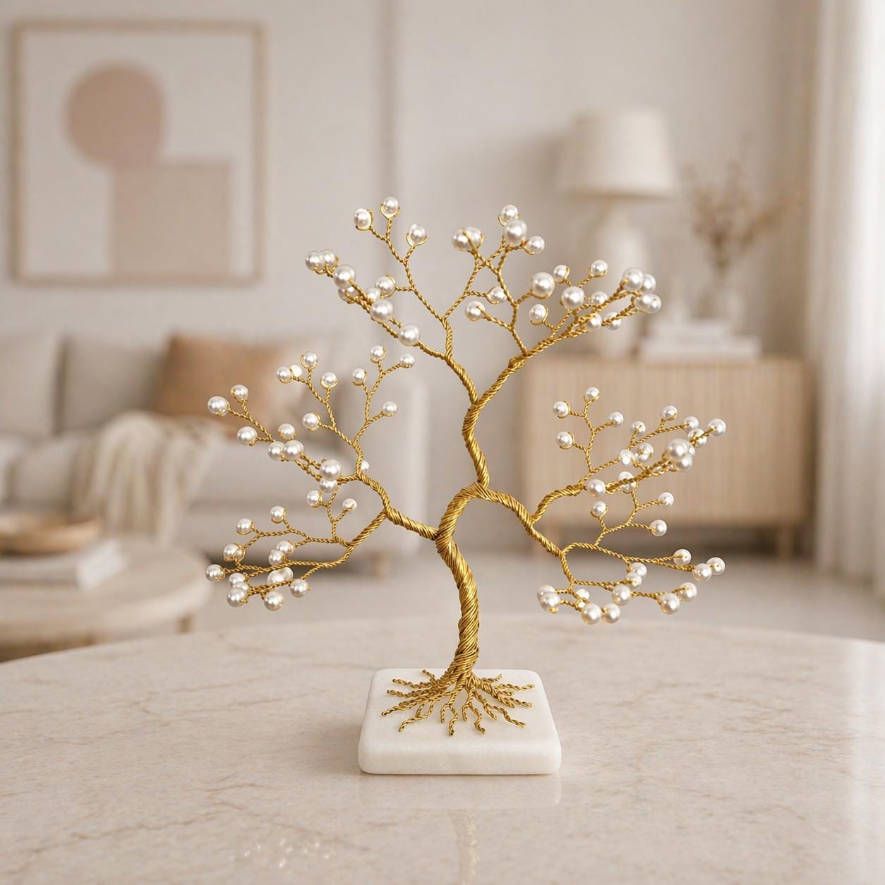 30th Anniversary Gift, Pearl Tree, Wedding Gift for Couple