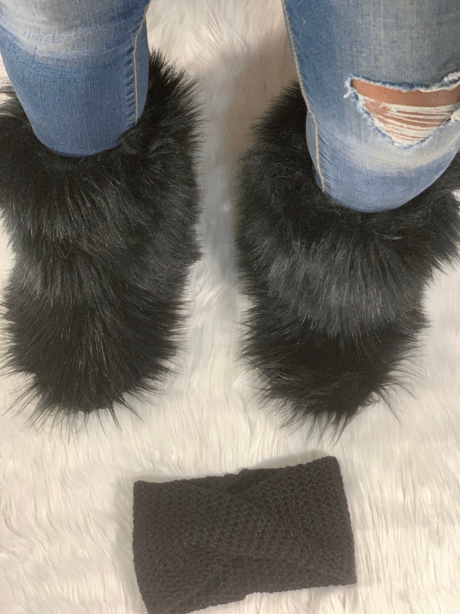 faux fur boots uk