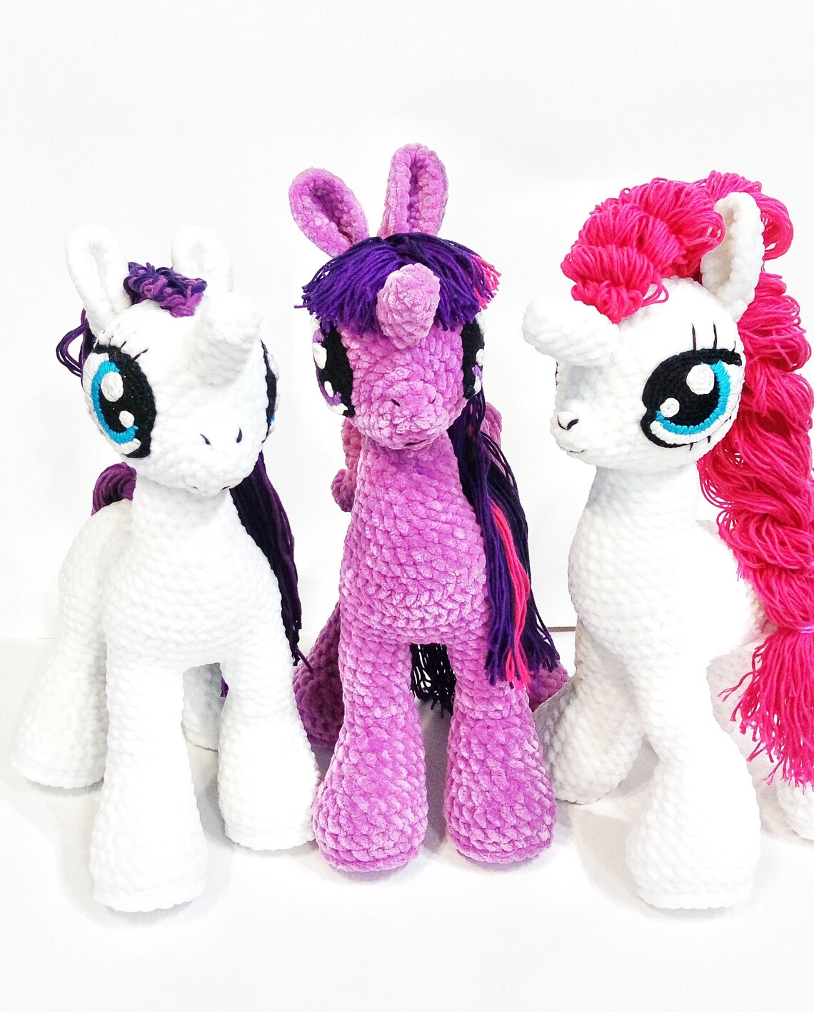 Pony unicorn soft plush toy horse My little Pony hairstyle | Etsy