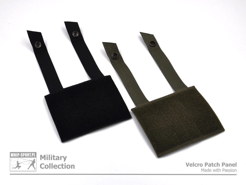 Peut inclure: Deux panneaux de patchs en velcro, un noir et un vert, avec une conception en boucle pour fixer des patchs. Les panneaux ont des sangles r&eacute;glables avec une fermeture &agrave; bouton.