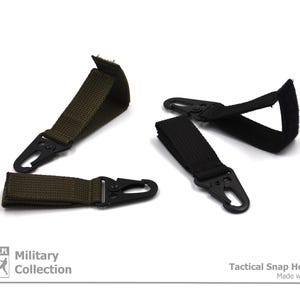 Taktiskt karbinhakebälte - Set om 2 - Svart eller armégrön - OEM