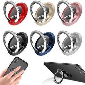 Finger Ring Holder Stand Grip 360 degree Rotating For Cell Phone Car Magnetic Mount, Black, Blue, Red, Gold, Rose Gold, Silver