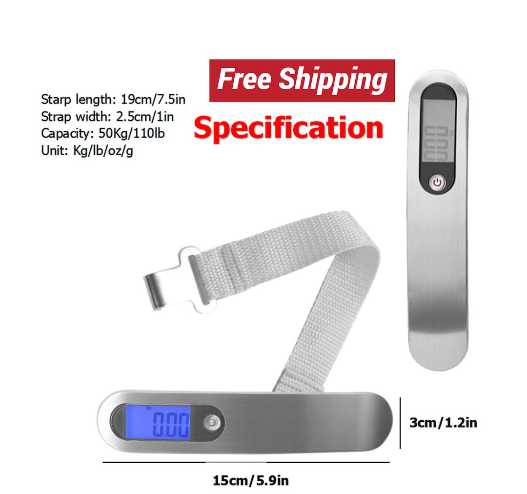 Luggage Scale Portable Travel LCD Digital Hanging Electronic Weight