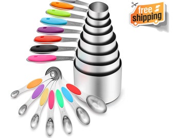 Mainstays 4-Pieces STAINLESS STEEL MEASURING SPOON SET 1/4, 1/2, 1-Tsp 1- Tbsp mL