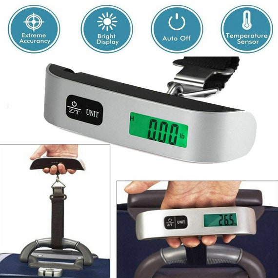 110lb / 50Kg Luggage Scale Digital LCD Travel Weight Scale Hand-grip  Portable