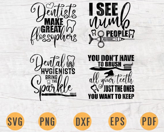 Download Dentist Svg Bundle Pack 4 Files For Cricut Vector Bundle Etsy