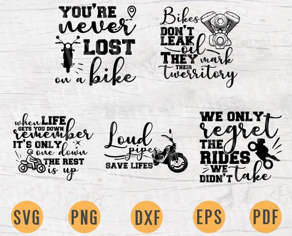 Download Svg Motorbike Bundle Pack 5 Svg Files For Cricut Motorcycle Etsy