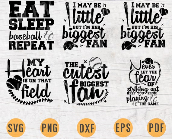 Download Baseball Vector Bundle Pack 6 Svg Files For Cricut Baseball Etsy
