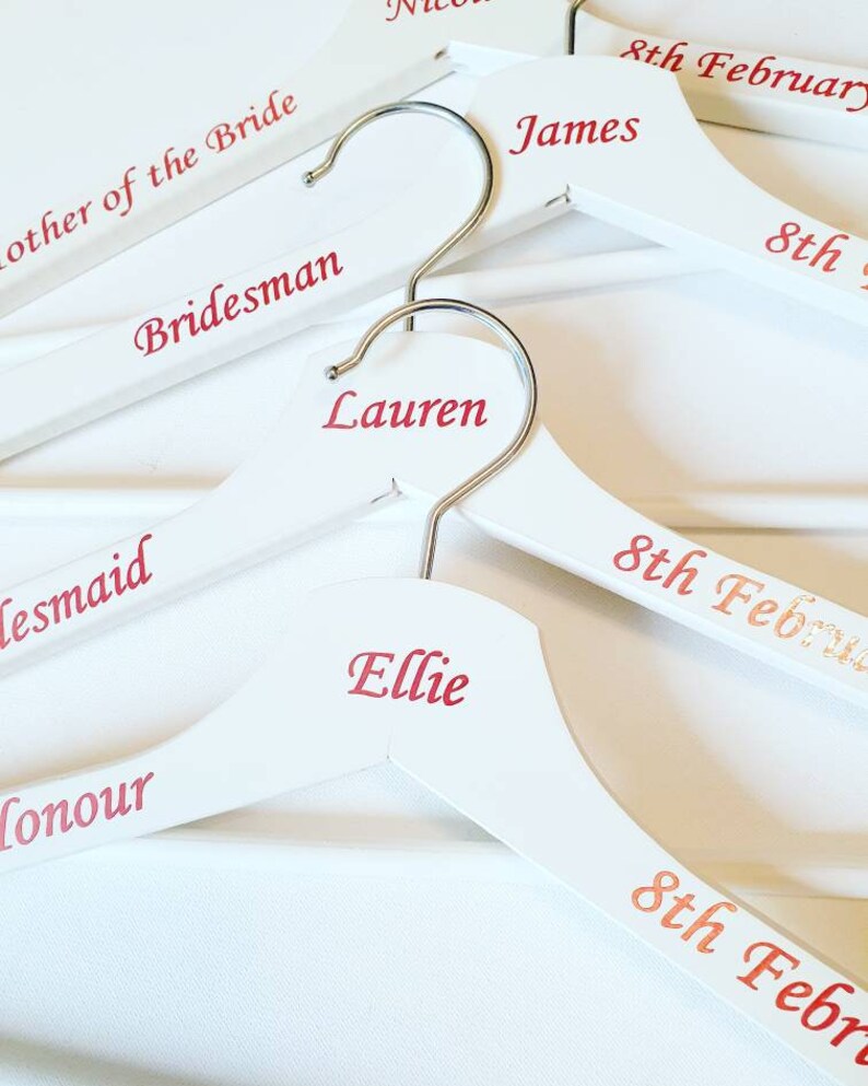 Vinyl Hangers Wedding Hangers DIY Hangers Vinyl Transfers Etsy UK