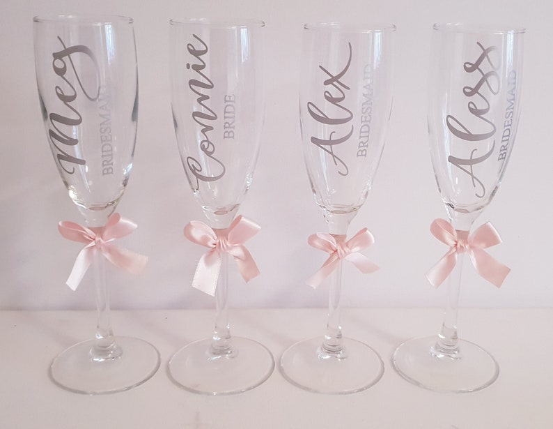 SILVER Name X 10 Stickers Vinyl Decal Wine Glass Hen Wedding Personalised DIY