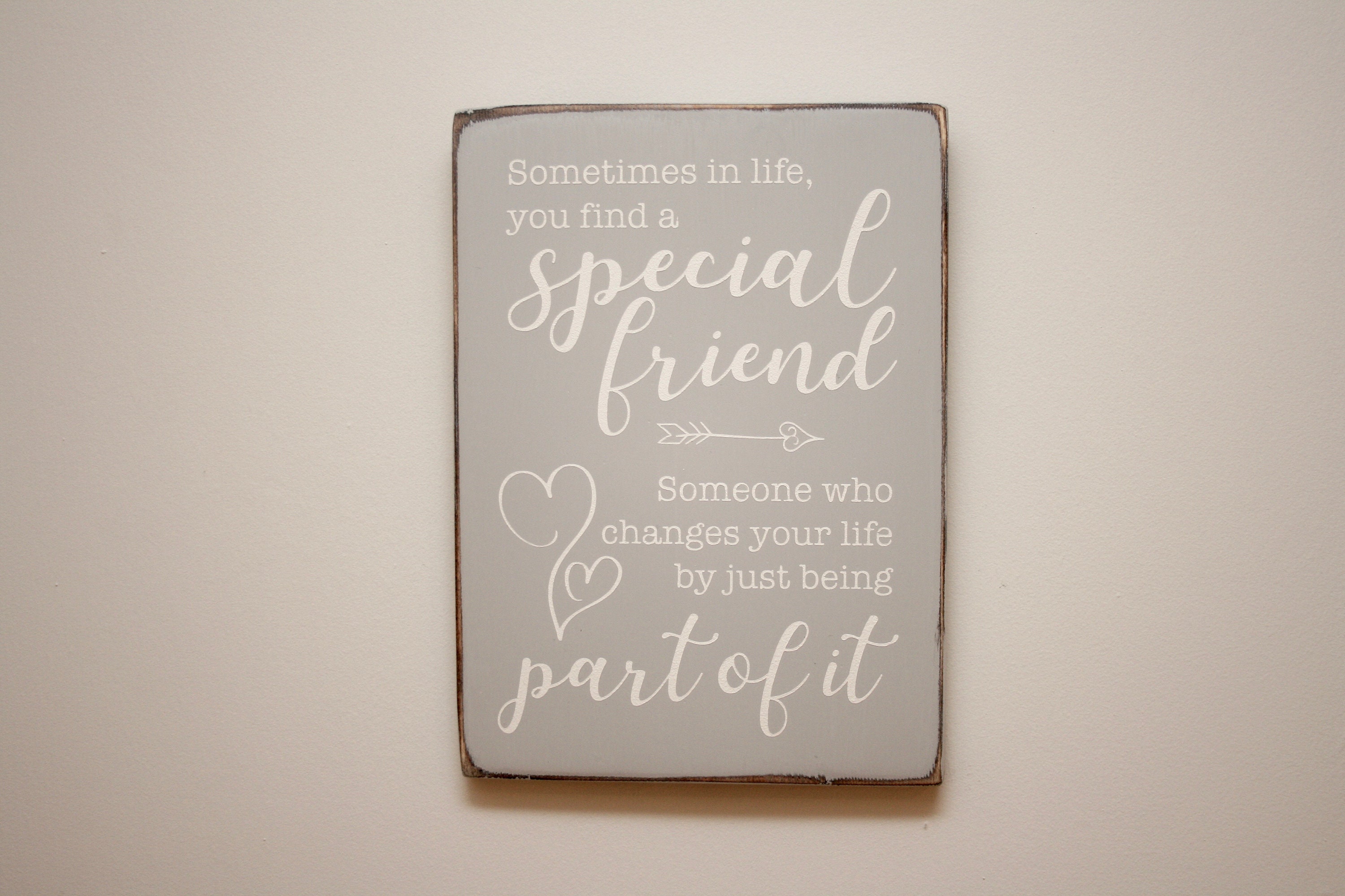 Special Friend Wooden Sign Friendship Sign Gift for Special Etsy UK