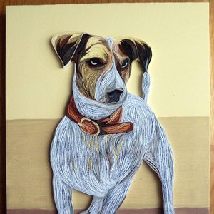 QUILLING_WALL_ART_DECOR - JACK RUSSELL