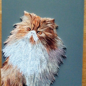 QUILLING_WALL_ART_DECOR - GATTO PERSIANO