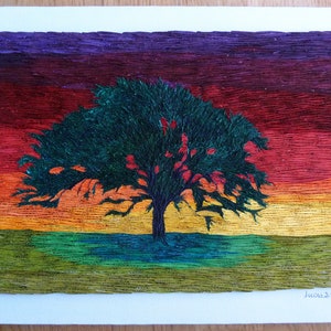 QUILLING_WALL_ART_DECOR - TRAMONTO