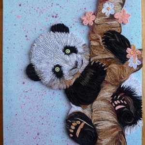 QUILLING_WALL_ART_DECOR - CUCCIOLO DI PANDA