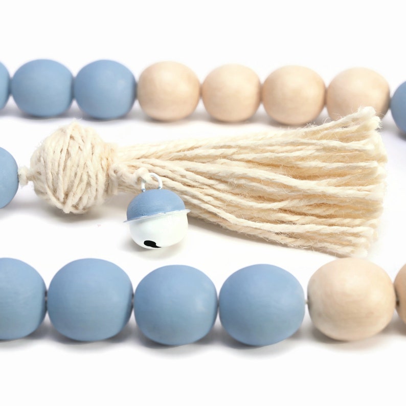 Wooden Bead Garland Blue Premium Beaded Garland for Décor Etsy