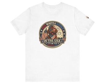 Camiseta patriótica para perros Red White & Doodle / Insignia de la bandera estadounidense