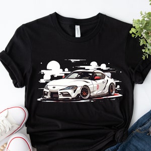 Camisa Toyota Supra, camisa Supra blanca, camiseta Mk4, camiseta JDM, camisa de coche, regalo de tipo de coche, regalo para él, camisa amante del coche, Mk5 Supra, camiseta 2JZ