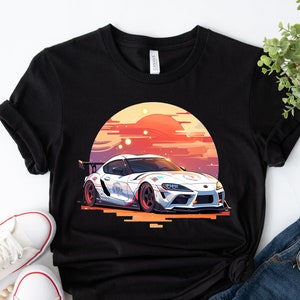 Camisa Toyota Supra, camisa Supra blanca, camiseta Mk4, camiseta JDM, camisa de coche, regalo de tipo de coche, regalo para él, camisa amante del coche, Mk5 Supra, camiseta 2JZ