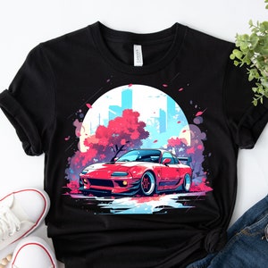 Miata Shirt Car Lover Gift Red Miata Miata Gift na Miata JDM Mazda mx Roadster Tshirt T-shirt mx-5