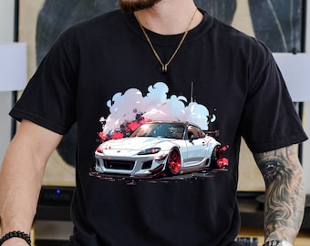 ホンダS2000 Tシャツ：JDMスタイルVTECグラフィック - ソフトコットン
