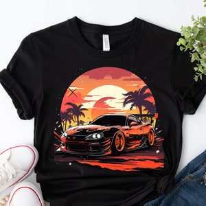 Camisa Toyota Supra, camisa Supra negra, camiseta Mk4, camiseta JDM, camisa de coche, regalo de tipo de coche, regalo para él, camisa amante del coche, Mk5 Supra, camiseta 2JZ