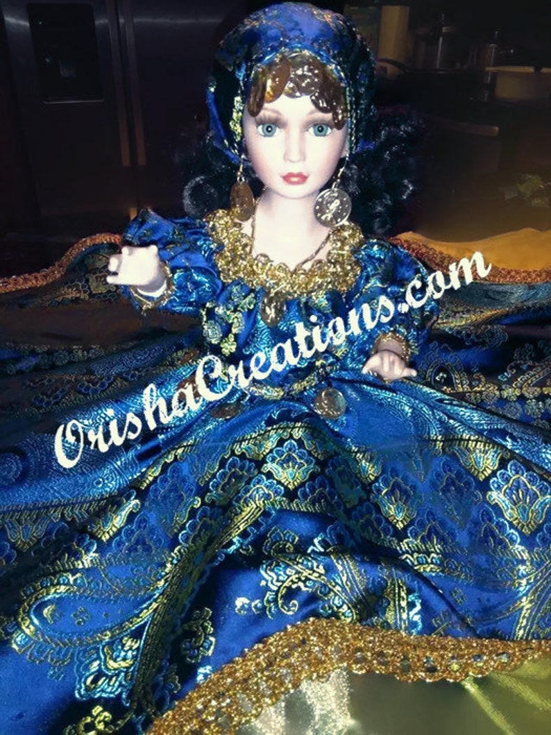 Muñeca Gitana Espiritual Inspirada por Orisha Yemaya & Oshun Etsy