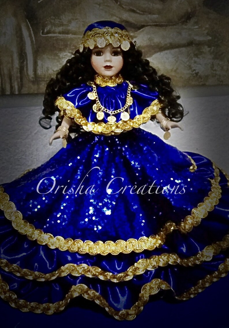 Muñeca Gitana Espiritual Inspirada por Orisha Yemaya & Oshun Etsy