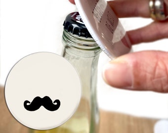 Mustache bottle opener