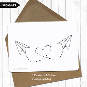 Paper airplane love magnet in 3 different sizes image 5