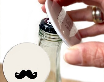 Mustache bottle opener