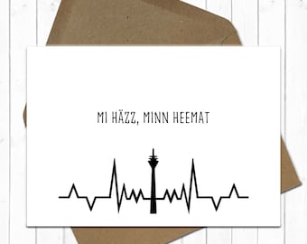 Mi Häzz minn Heemat card including envelope