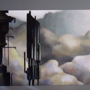 A5 Cyber surrealistische Kunstdruck - "Allein"