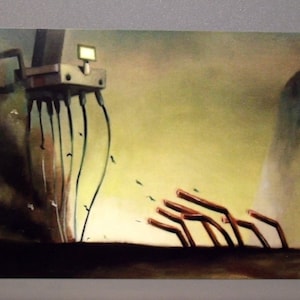 A5 Cyber Surrealist Art Print - « Technologie oubliée »