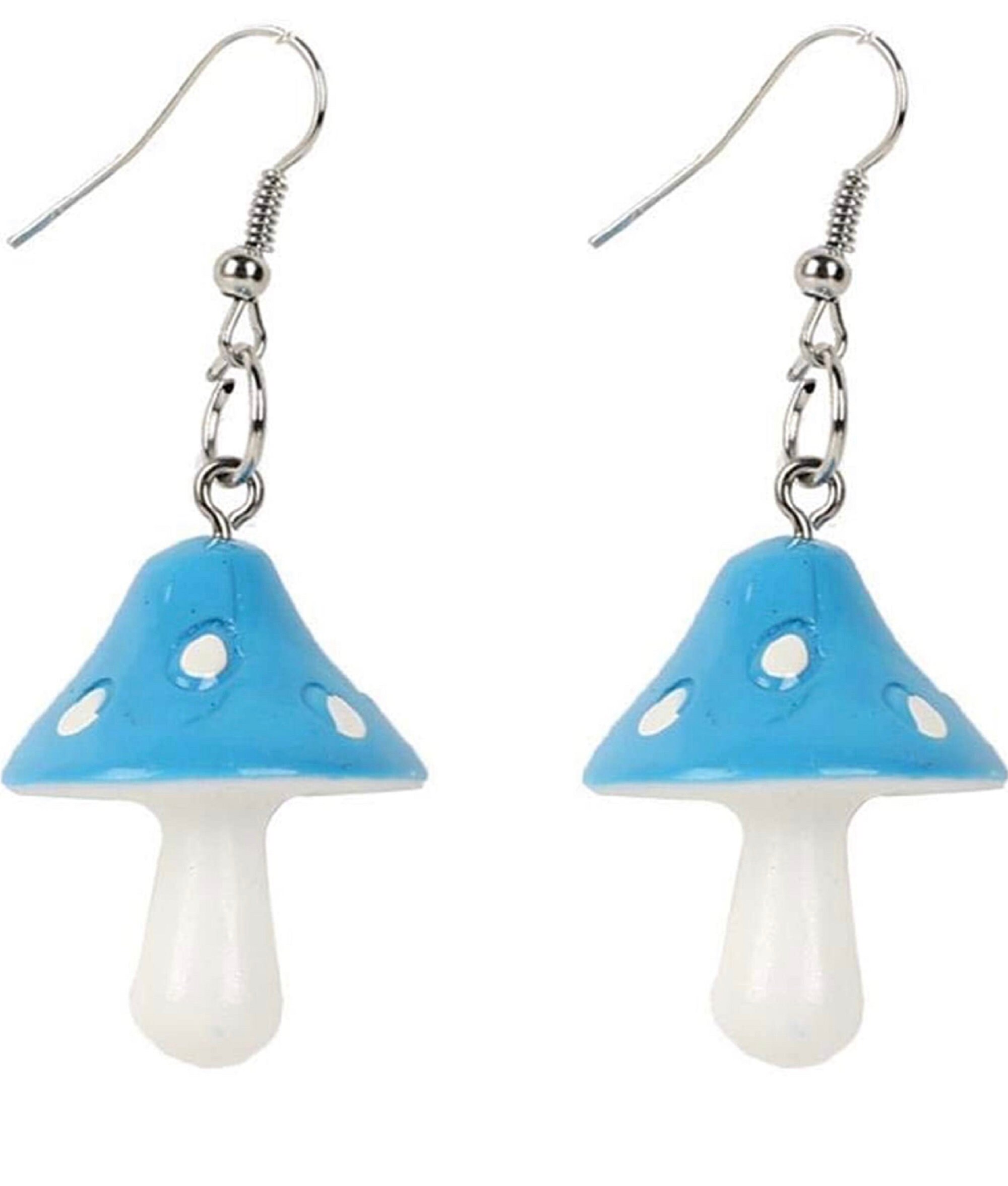 Cute magic mushroom earrings Amanita Red Mushroom earrings Etsy