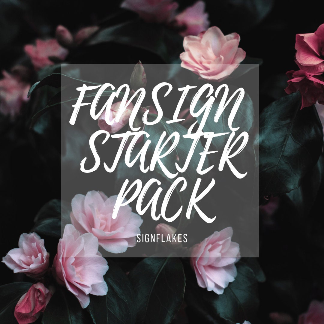 Sample Fansign FANSIGN STARTER PACK - Etsy
