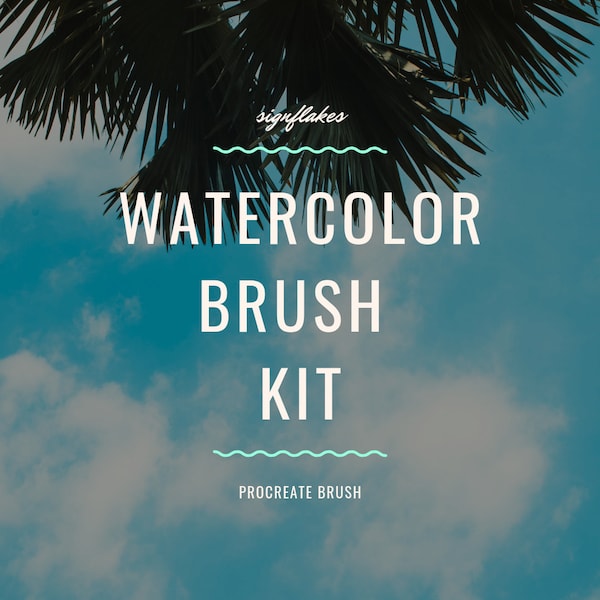 13 Advanced Custom Procreate Watercolour Brushes